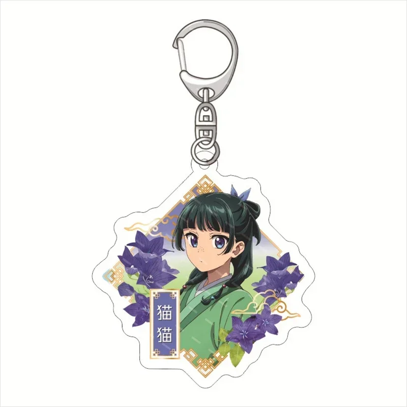 Anime Diaries Kusuriya No Hitorigoto Keychain Acrylic Figure Maomao Gao Shun Li Bai Cosplay Keyring Pendant Gifts