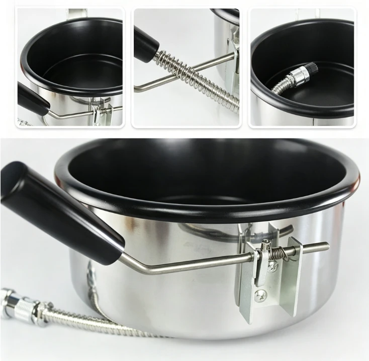 8oz Popcorn Kettle Pot Non-Stick Coating Replacement Accessory Commercial Popcorn Maker Machine Spare Theater Home Cinema Snack