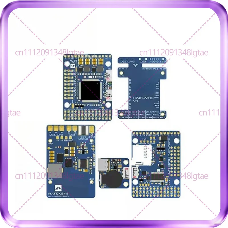 For MATEK Flight Controller H743-WING V3 Dual Camera Input Flight Control Crossover Fixed Wing Module