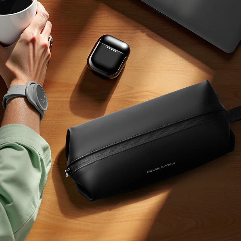 حقيبة أدوات الزينة مارك رايدن، حقيبة مكياج للسفر، نوع الوسادة، حقيبة صغيرة مقاومة للماء