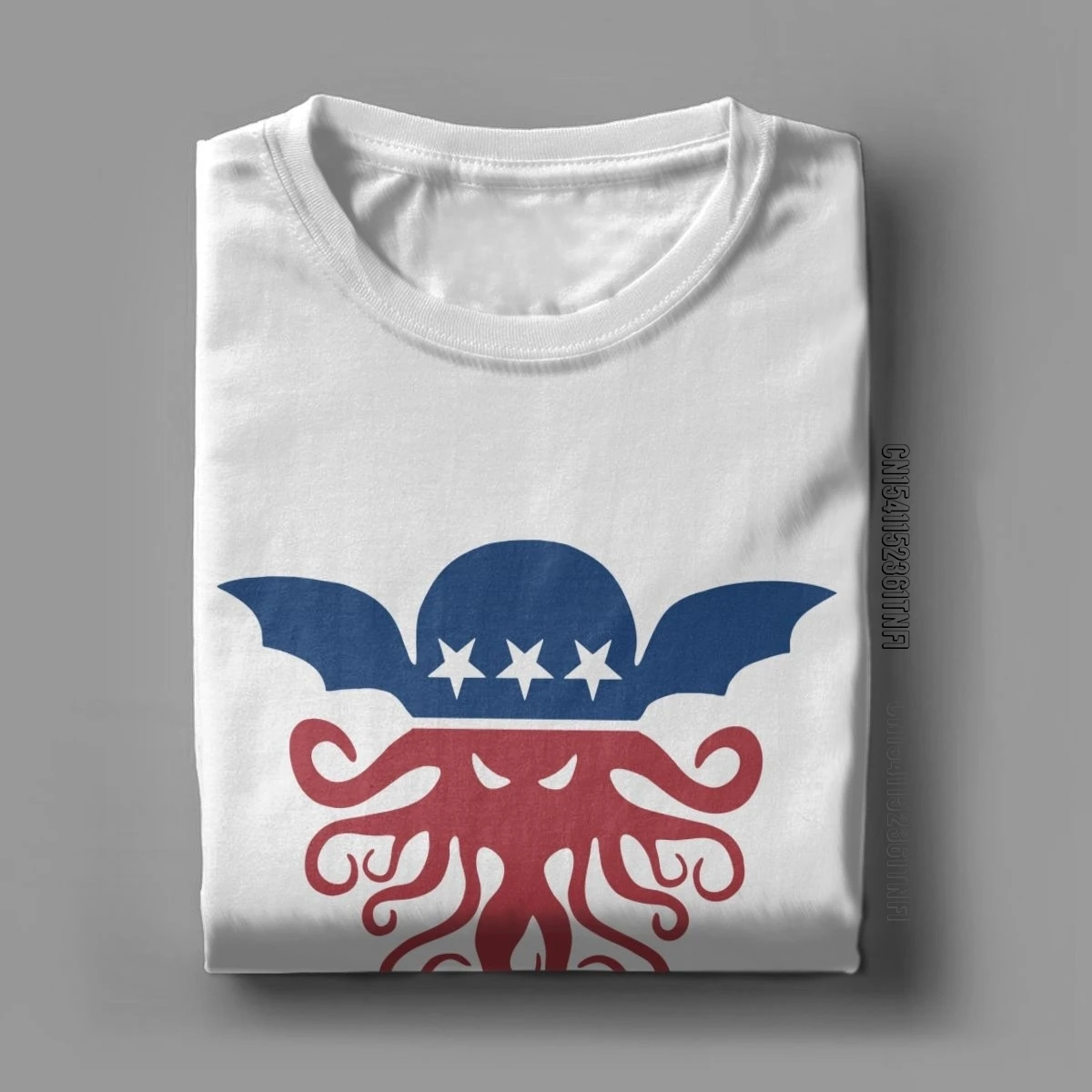 Vote Cthulhu 2024 T-Shirts Men Lovecraft Humorous 100% Cotton Tees Crewneck Classic Short Sleeve T Shirts Party Tops