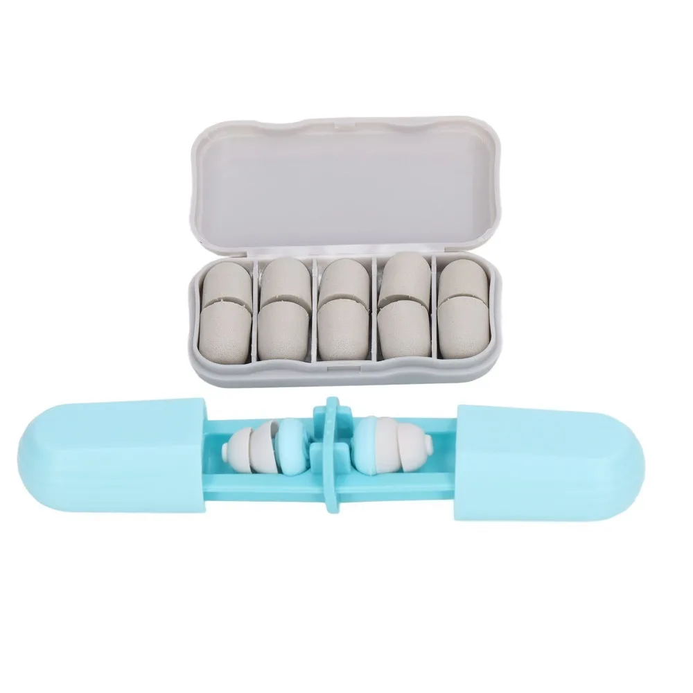 Sound Proof PP Noise Reduction Earplugs Blue Silicone Earplugs Length 27mm Sound Isolation Earplugs Soft Foam Earplugs For Sleep