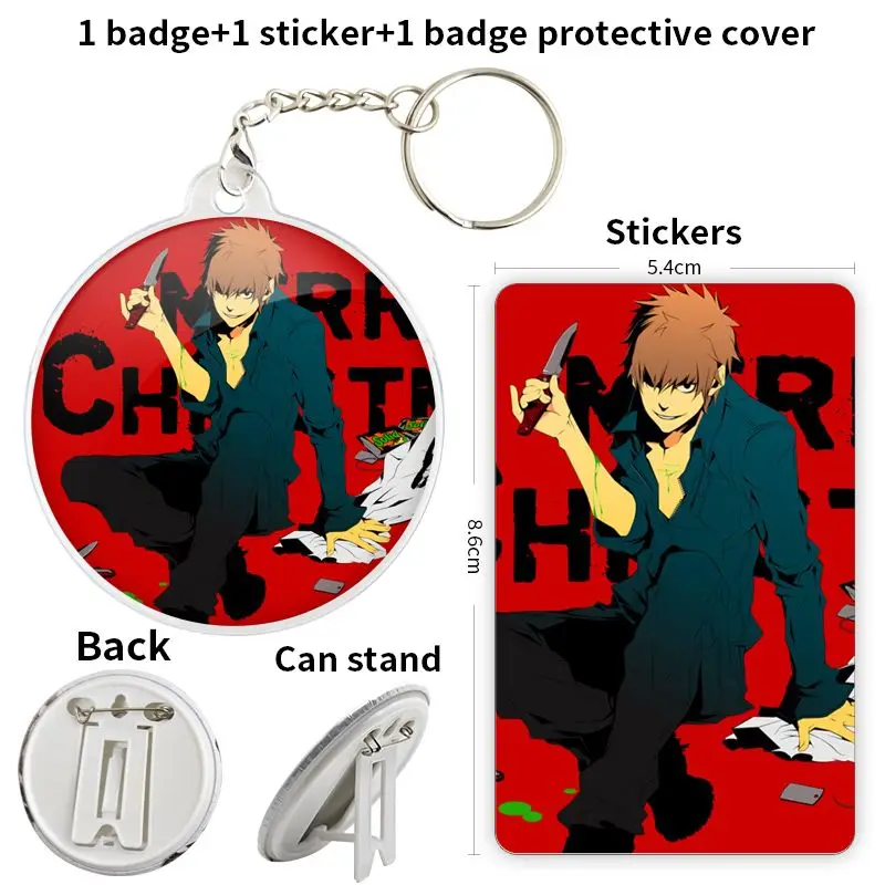 Keisuke TNC Togainu no Chi Game Anime Character Soft Button Badge Brooch anchor Peripherals Pin Fandom Lapel Metal DIY