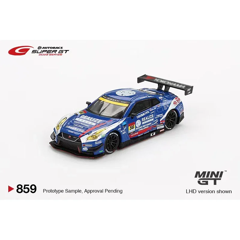 ما قبل البيع MINIGT 859 1:64 GTR R35 # 56 ألعاب مصغرة لمجموعة نماذج دييكاست ديوراما