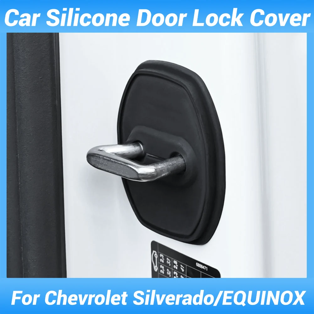 

Дверь автомобиля, демпфирующая подушка, дверной замок, пряжка, защита от столкновений, защитный чехол для Chevrolet Silverado EQUINOX 2017-2024