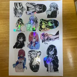 The Quintessential Quintuplets Laser Nakano Anime Sticker Car Phone Vinyl Decor Home Decoration