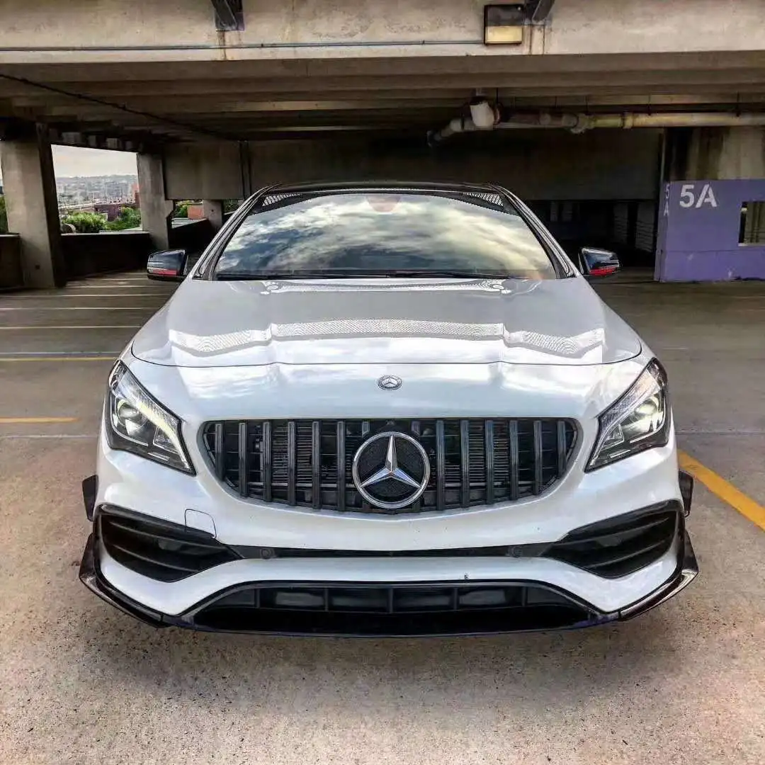 

Suitable for The CLA-class W117 upgraded AMG front bumper grille carbon fiber side skirts for the CLA45S body kit from 2013 to 2