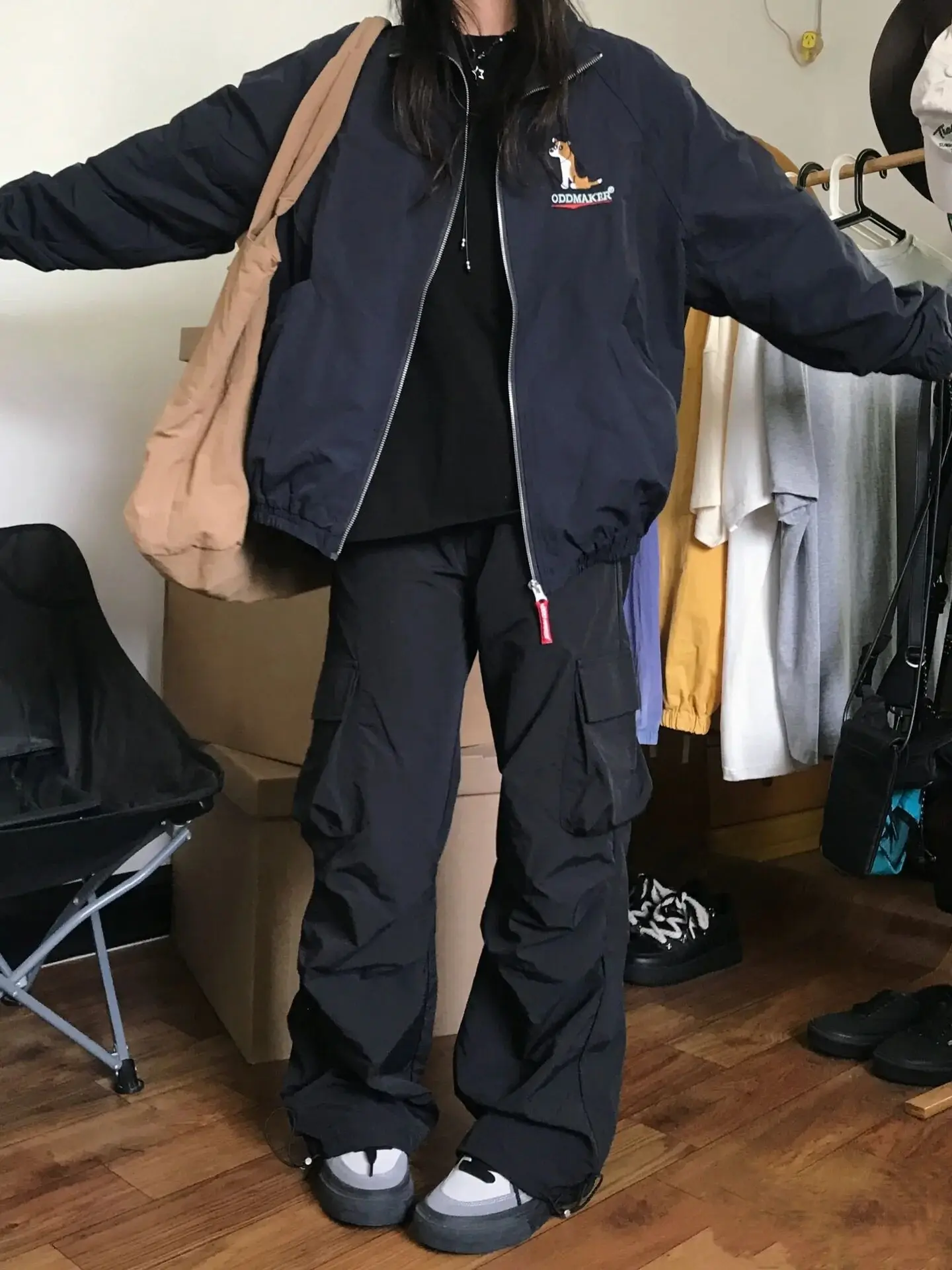 

Baseball Jackets Girls With Letter Y Womens Summer Hem Canvas Aesthetic Couple's Flash Motorcycle Needle High-Performance Pure