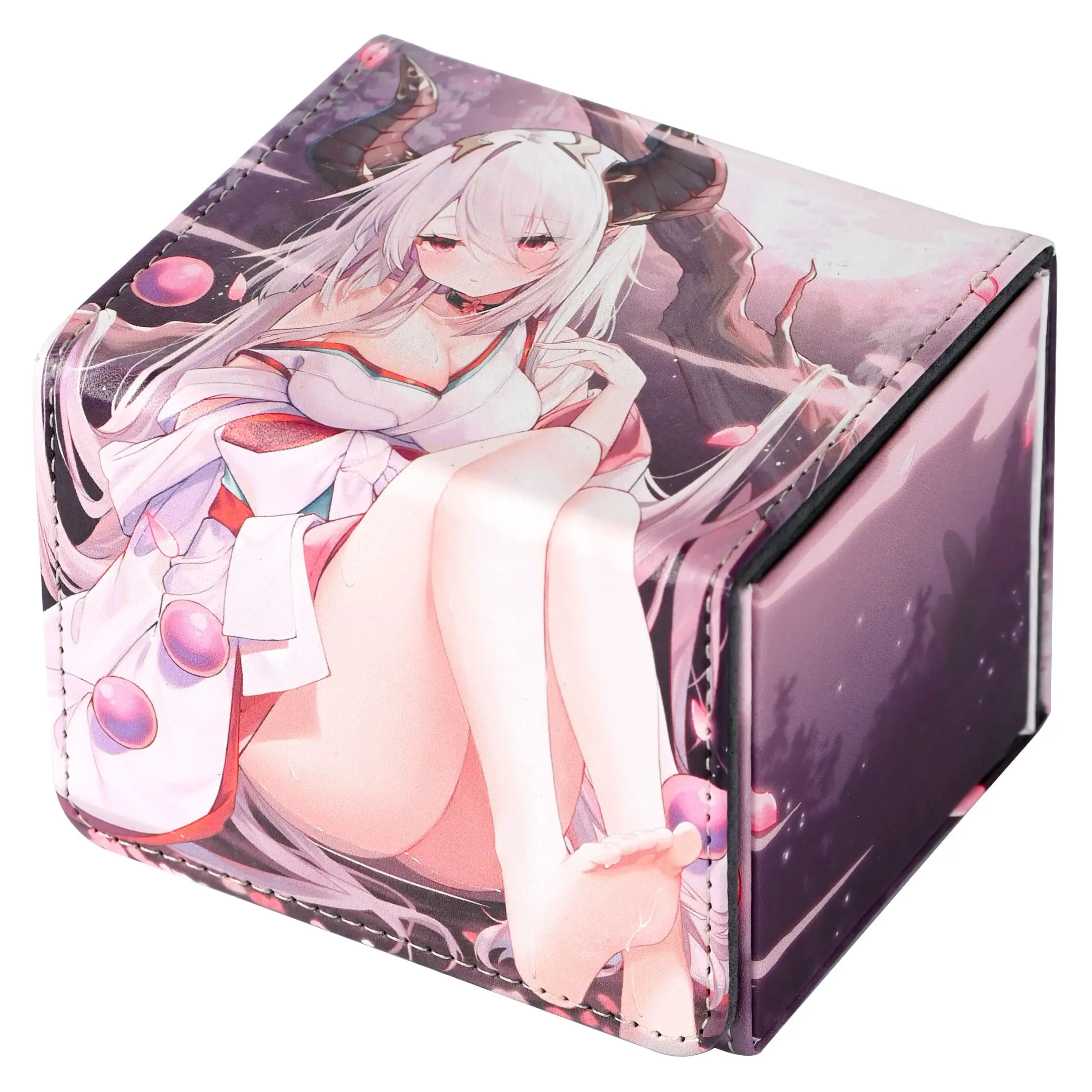 

Игра Yugioh Deck Box Yu-Gi-Oh! Terrors of the Нидерланды, карточная коробка TCG OCG PTCG, карточная копилка для торговых карт из искусственной кожи 100 +