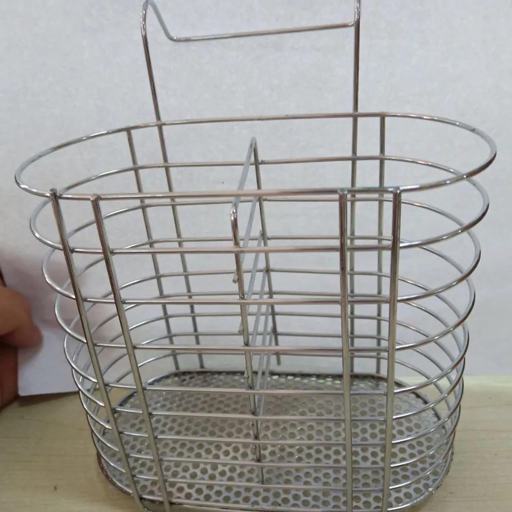 

Hanging Chopstick Cage Dishes Drying Rack Utensil Holder Chopsticks Stainless Steel Cutlery Drainer Basket for Flatware