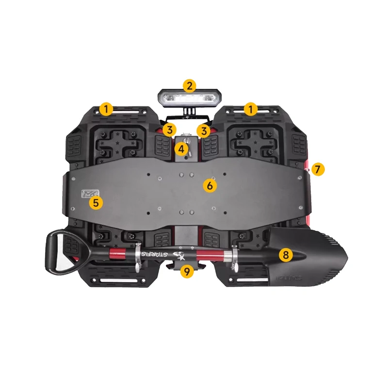 Car Tailgate Integration for BYD Leopard 5 Meika MK Spare Tire Mount Multi-Functional Off-Road Rack No-Drill Installation
