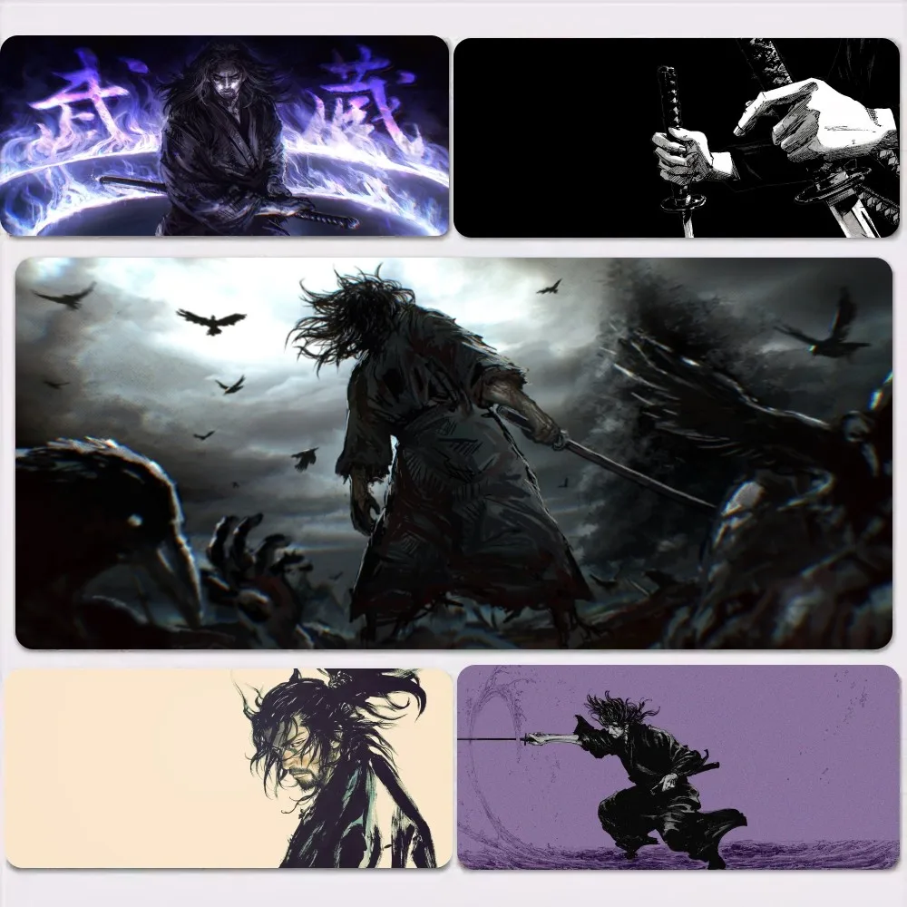 Vagebond Manga Mousepad Grote Gaming Reken Gamer Pc Toetsenbord Muis Mat