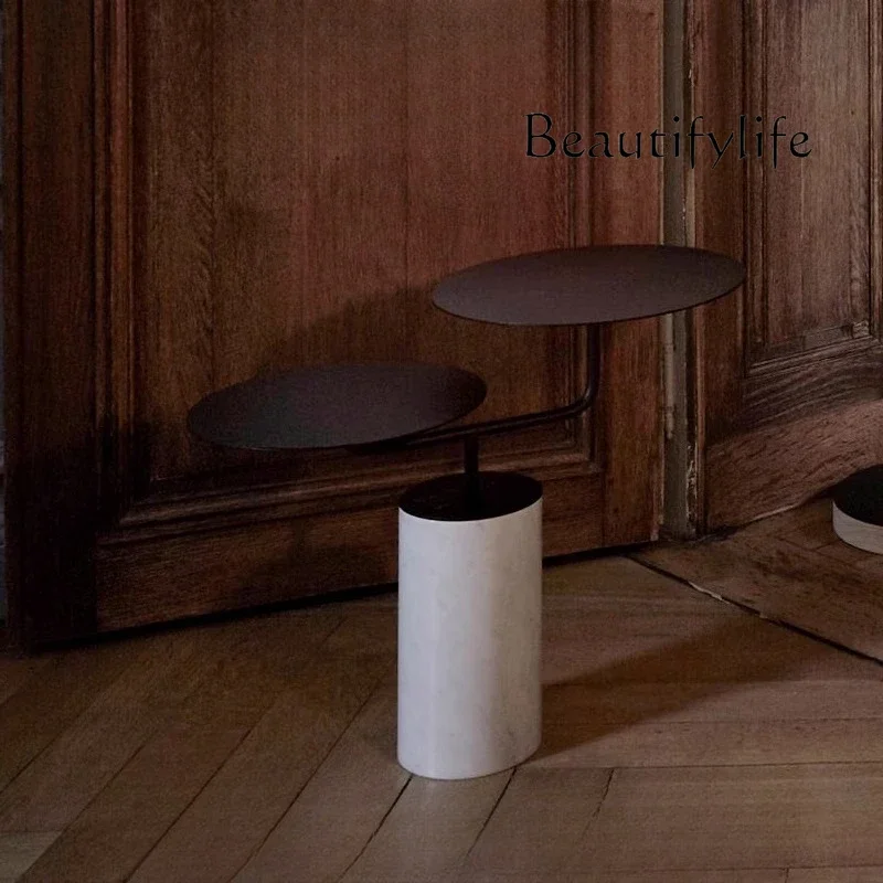 

XX Nordic Natural Marble Living Room Sofa Side Table Modern Simple Bedroom Personalized Design Coffee Table