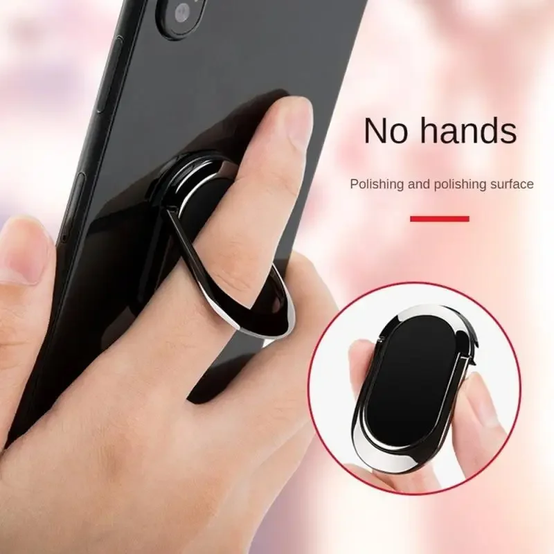 Finger Ring Holder Stand Grip 360 Rotating For Mobile Phone Car Magnetic Mount Phone Back Sticker Pad Unniversal Bracket