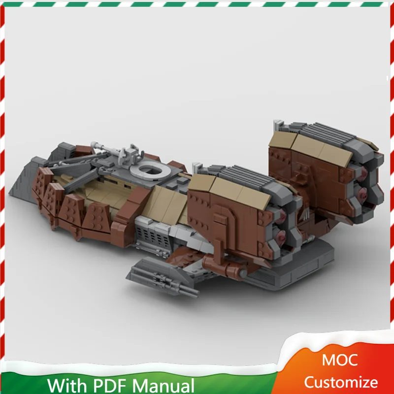 

2026 PCS MOC WLO-5 Speeder Tank Pirate Model Modular Building Blocks Kids Assembly Display Toys Festival Surprise Birthday Gift