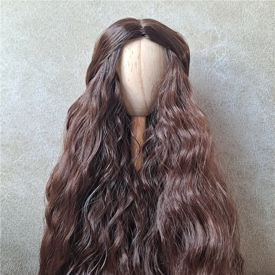 

Doll's Wig for 1/3 1/4 1/6 1/8 Bjd Doll SD Long Curly Hair High Temperature Silk Girl Toys Dress Up Doll Accessories, No Doll