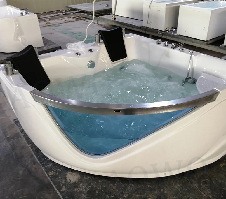 Adult Japan Body Spa Hydrotherapy Bathtub With Pillow Three-side Skirt Bathtubs Balneo Massage Hot Tub Outdoor Spa Pool Party