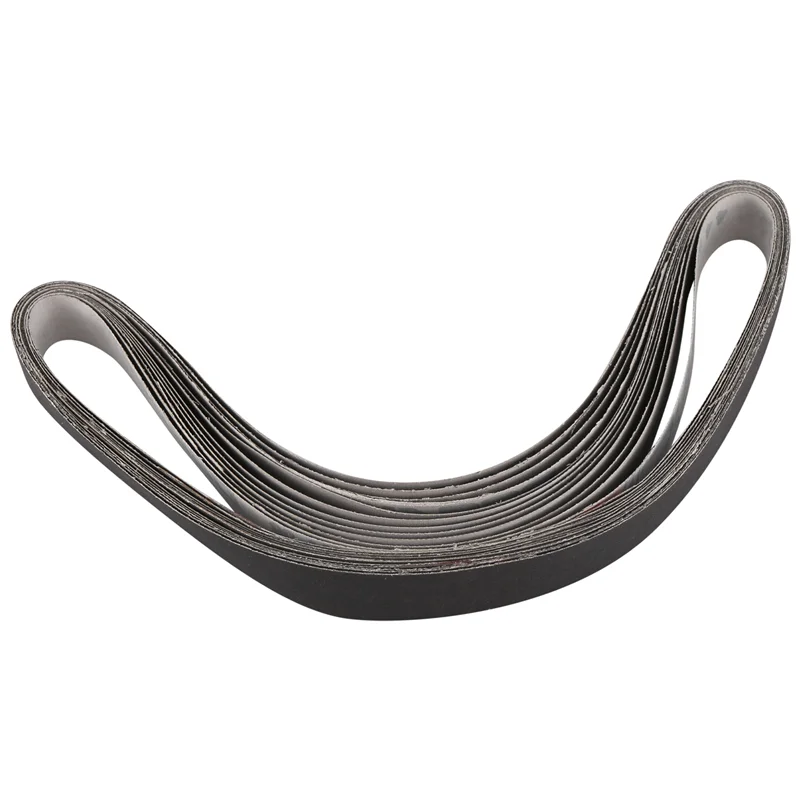 

B45C 12Pcs 1 X 30 Inch Silicon Carbide Fine Grit Sanding Belts 400, 600, 800, 1000 Grits