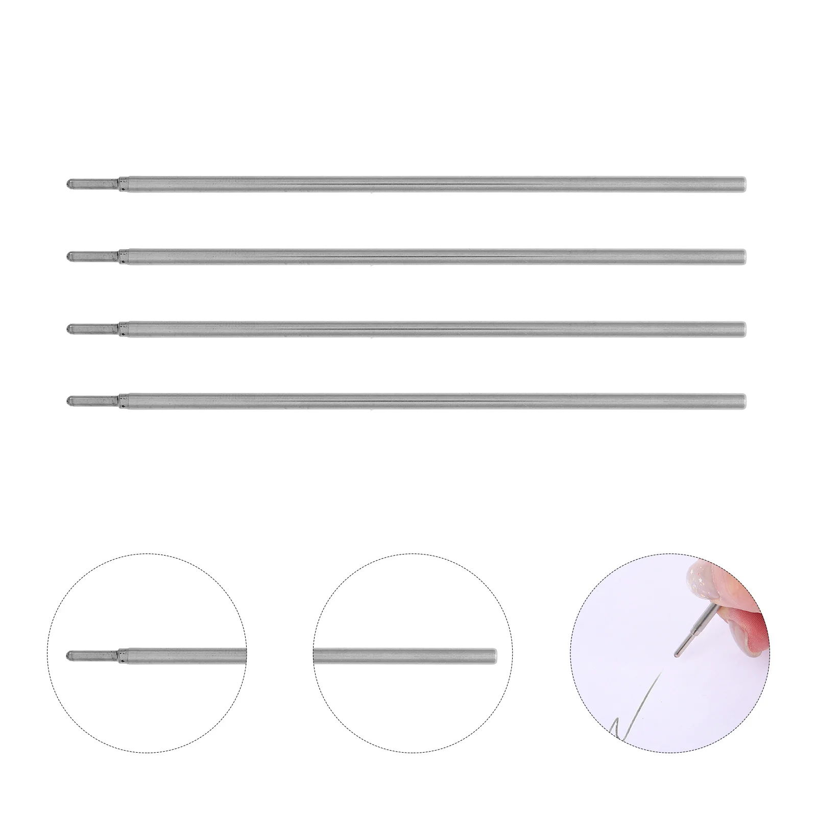 

10Pcs Tattoo Stencil Pen Refill Durable Aluminum Alloy Precision Fine Tip Skin Marking Outline Practice Beauty Makeup Supplies