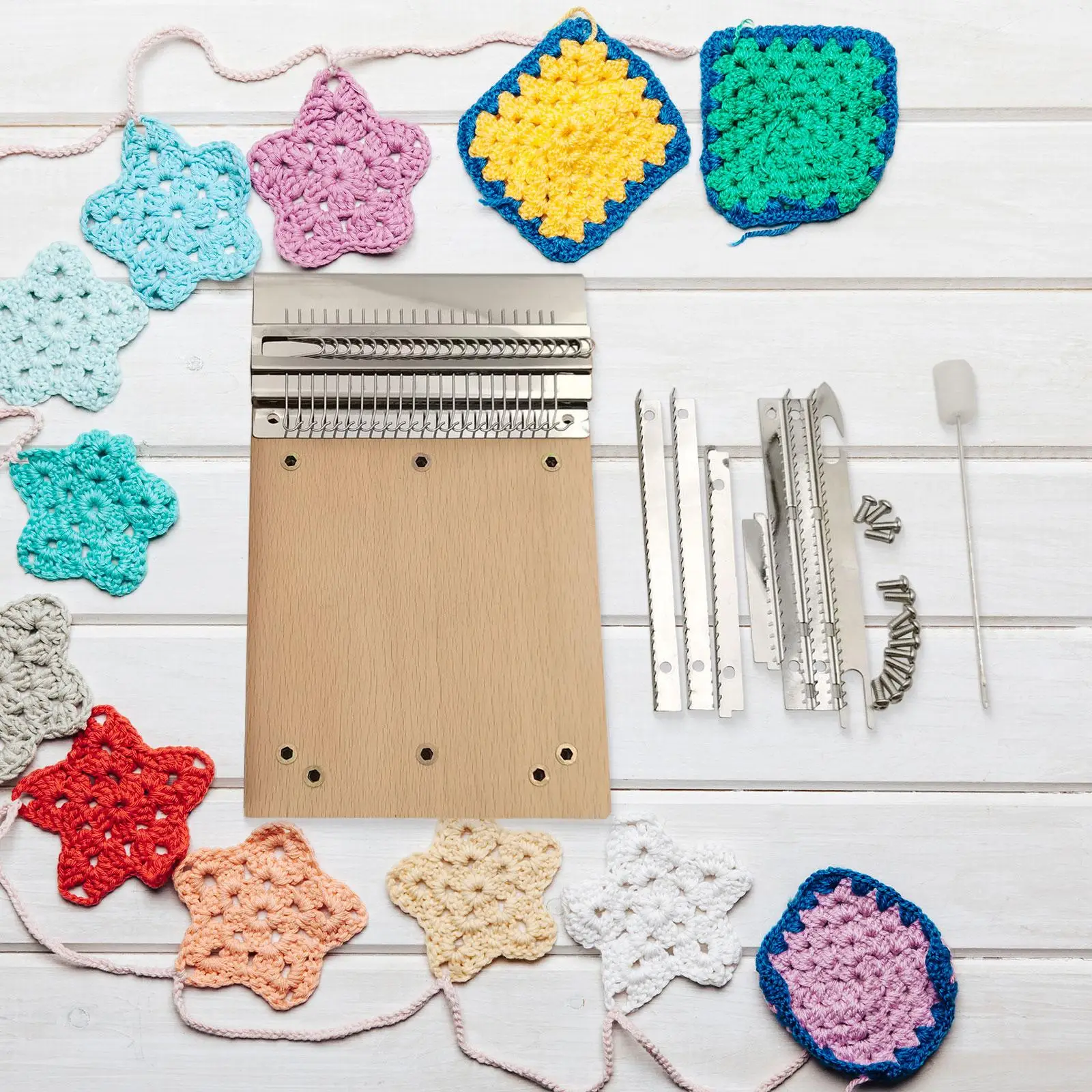 Маленький ткацкий станок, инструмент для ремонта, регулируемый подарок для любителей поделок своими руками, инструмент для плетения типа Speedweve для ковров, художественные проекты