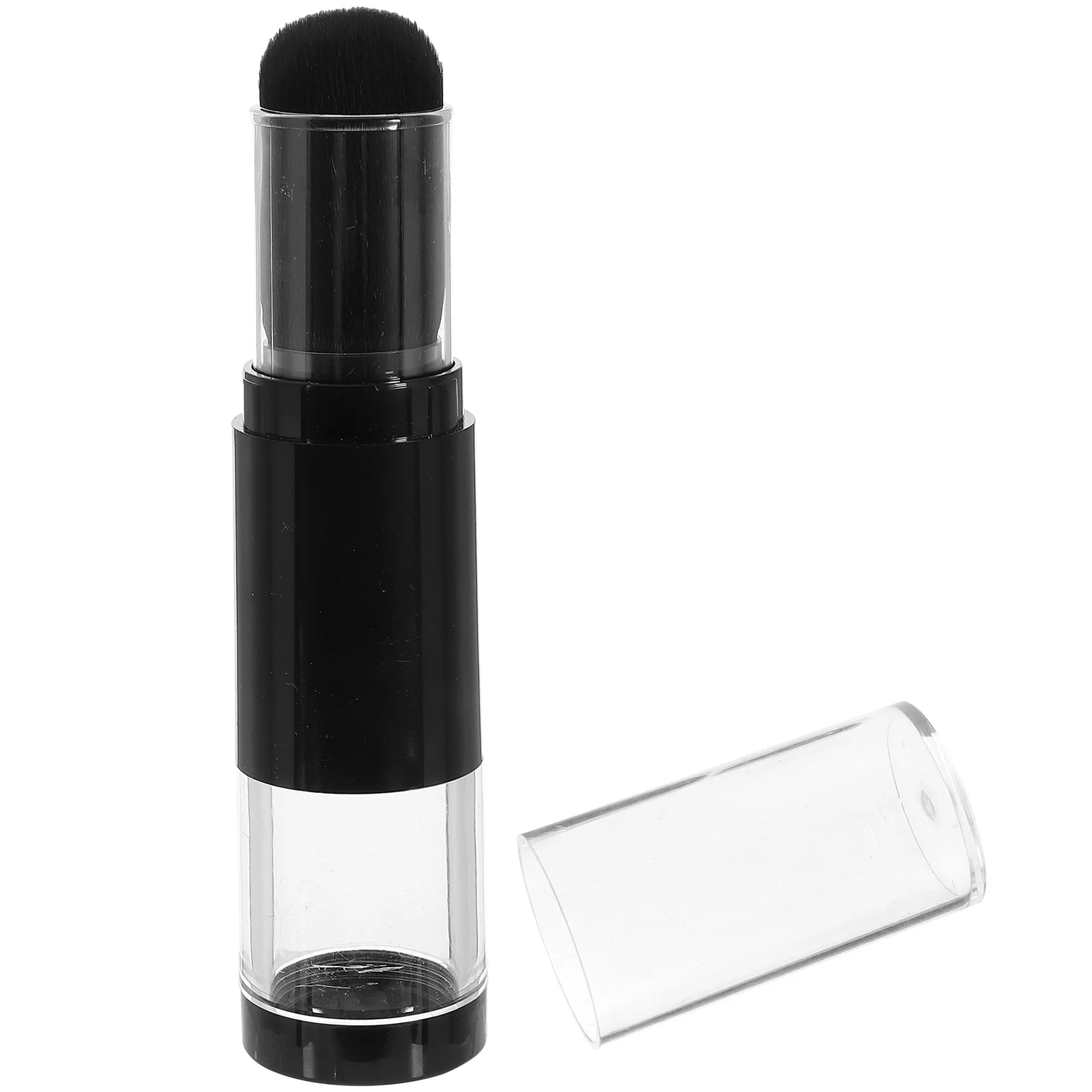 

Press-type Makeup Brush Packaging Bottle All-in-one Portable Spray Powder Jar Travel Set Plastic Refillable