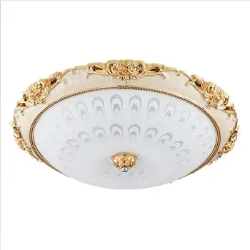 歐式現代玻璃LED吸頂燈 15W/24W 110V/220V 金/銀色 適用於走廊、門廊、公寓、書房、家居裝飾 10 最佳銷售 銀色吸頂燈 - №2