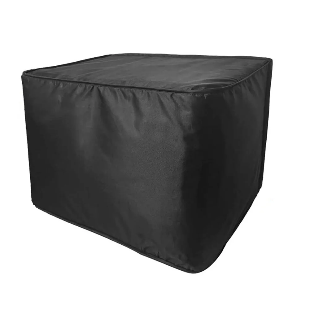 AC Unit Protection Conditioner Cover Water-resistant Material Black Option Dust-proof Design for Easy To Store