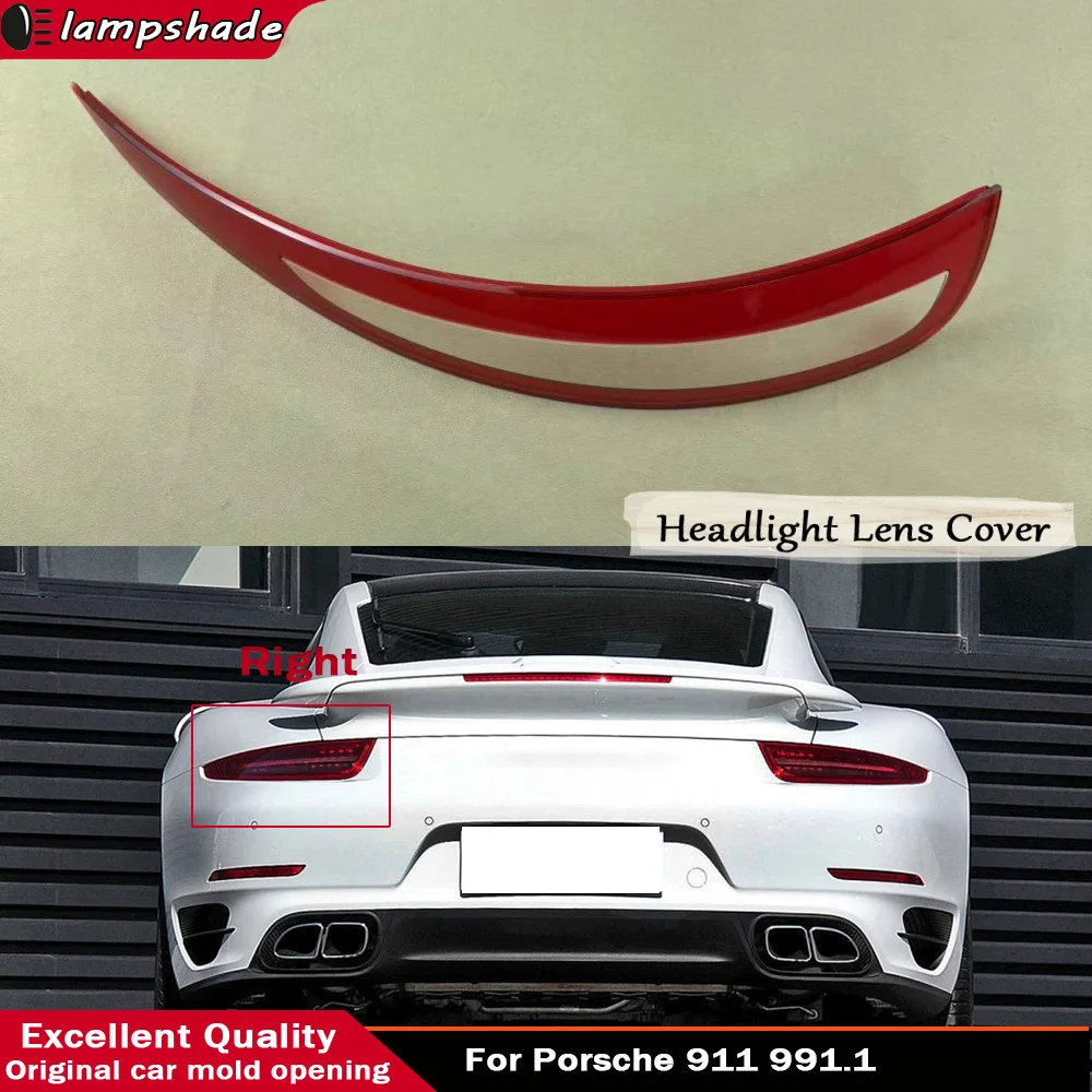 

For Porsche 911 991.1 Car Accessories Rear Outer Taillight Shell Tail Lamp Cover Turn Signal Stop Light Mask Plexiglass