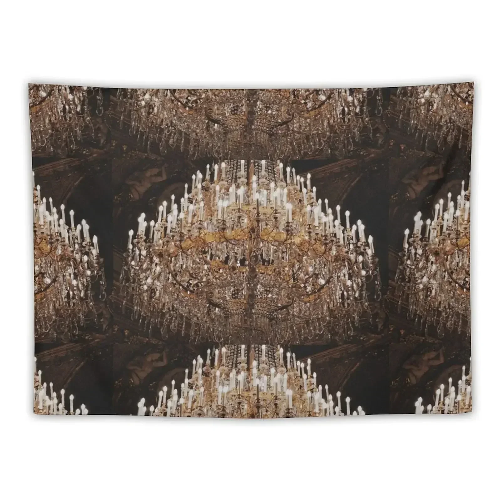 

Luxury Gold Mansion Chandelier Tapestry Outdoor Decor Decoration For Home Room Decorator Tapestry