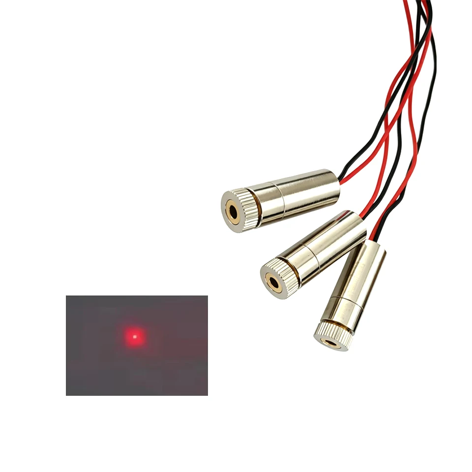 3pcs 10mW/30mW/50mW/100mW 650nm Red Dot Focusable Laser Module DC3-5V