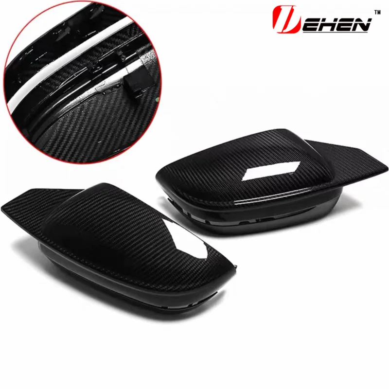 

Real Dry Carbon Fiber Car Rearview Exterior Side Mirror Caps Cover For BMW M2 G87 M3 G80 M4 G82 G83 2019-2025