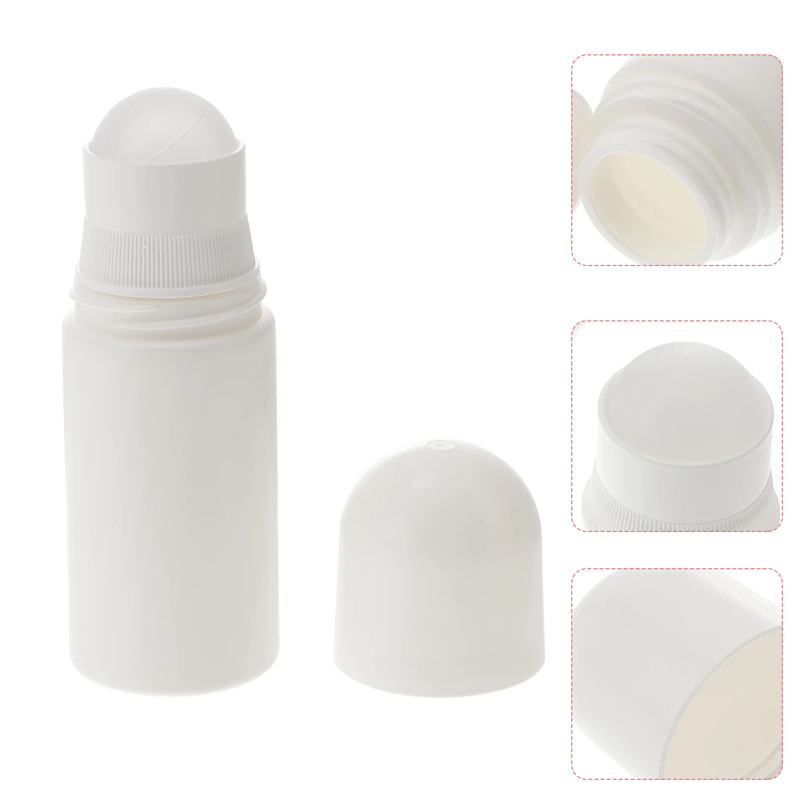 10 Pcs Mens Deodorant Oil Roller Bottle Perfume Bottles Aromatherapy White Travel