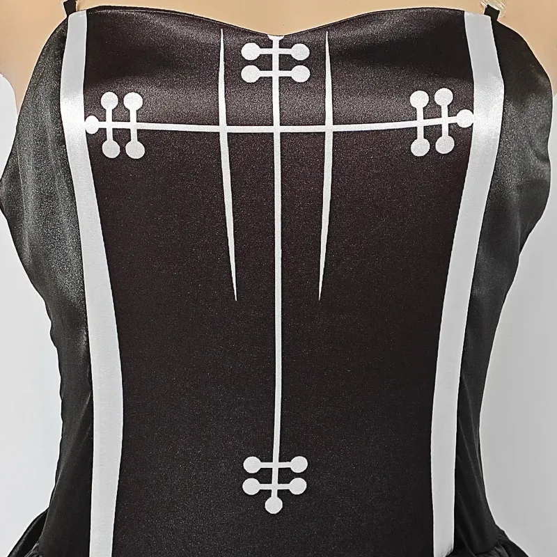 زي بيرونا التنكري أنيمي شبح الأميرة فستان شعر مستعار لحفلات الهالوين للنساء والفتيات