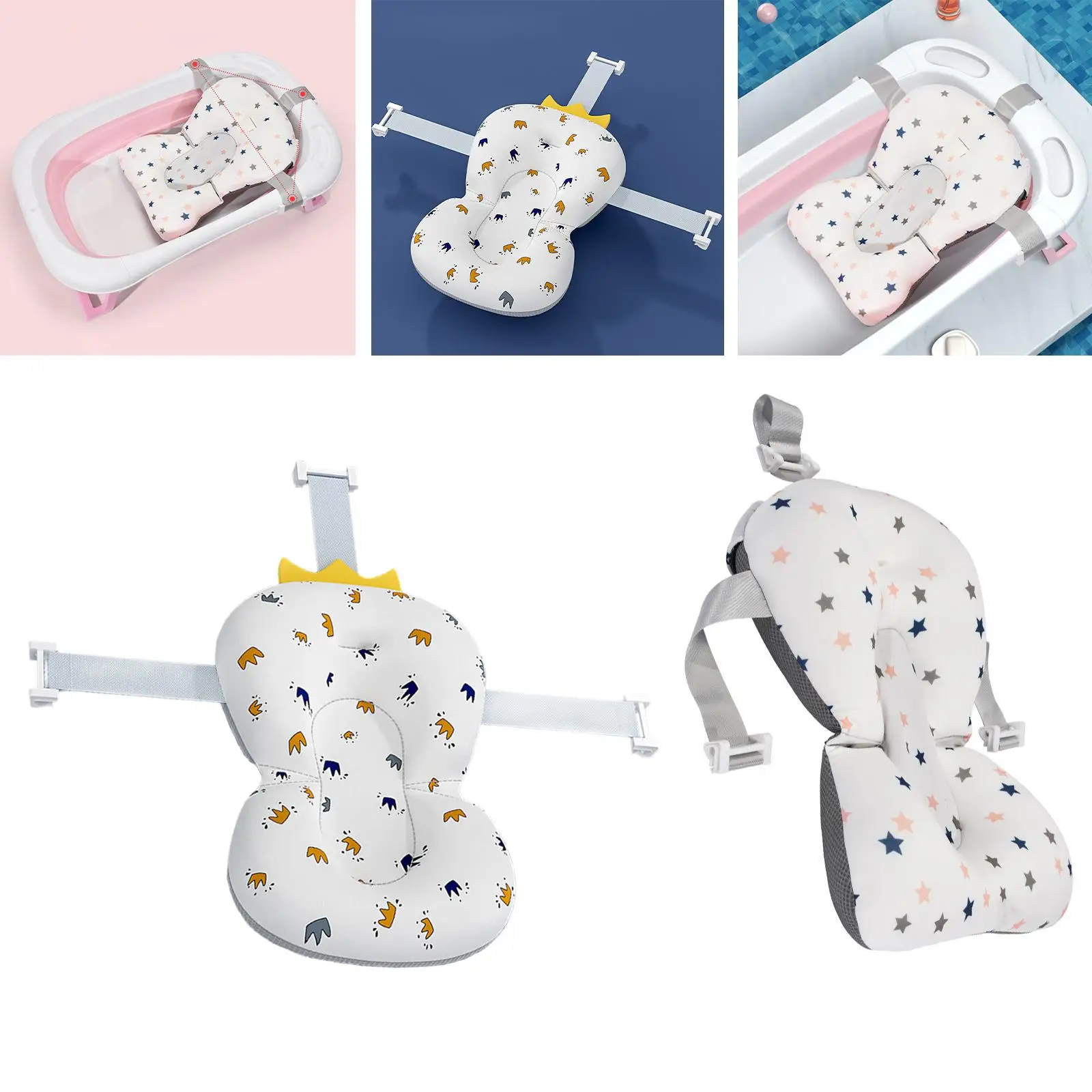 Baby Bath Pad Mat Baby Shower Mat Baby Bath Tub Pad for Newborn Baby