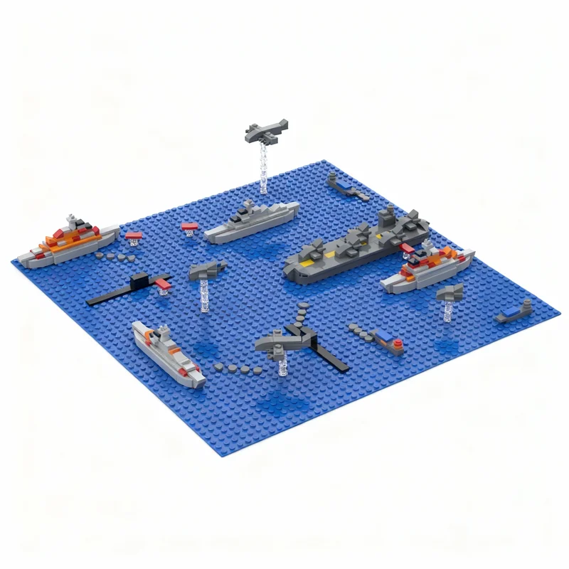 418pcs MOC Naval Battle Thing City Model Toys Building Blocks Architecture Christmas Gifts Creative Education Idea Kids Brick