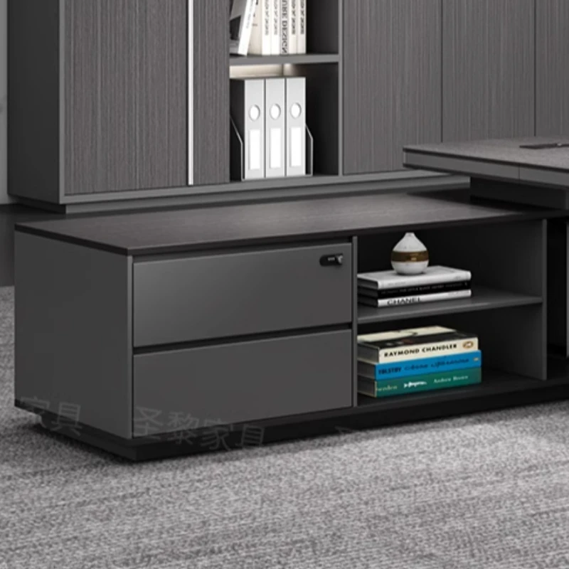 L Shape Storage Executive Desk Designer Computer Bureaux Table Computer Desks Workstation Modern Mesa Escriotorio Home Office