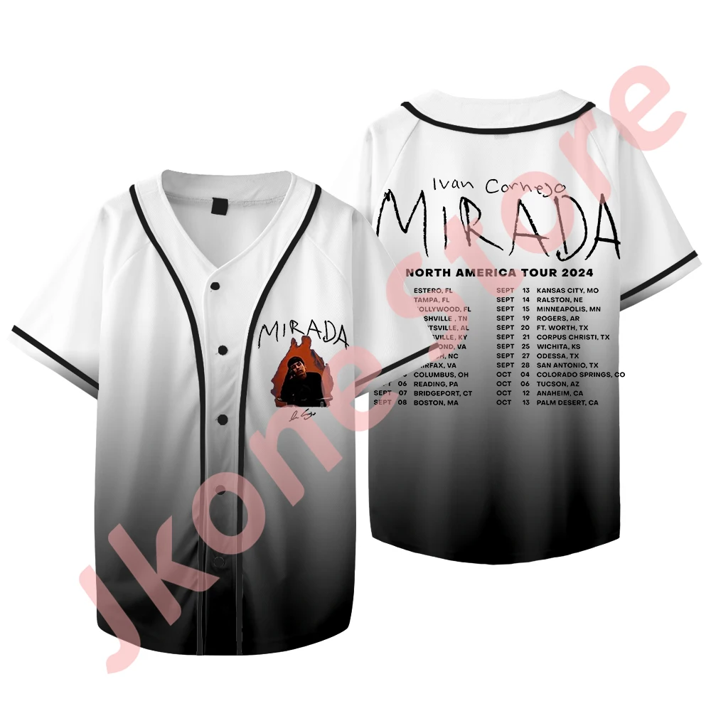 

Ivan Cornejo Mirada Tour 2024 Merch Baseball Jacket Tee Cosplay Women Men Fashion V-neck Short Sleeve T-Shirts