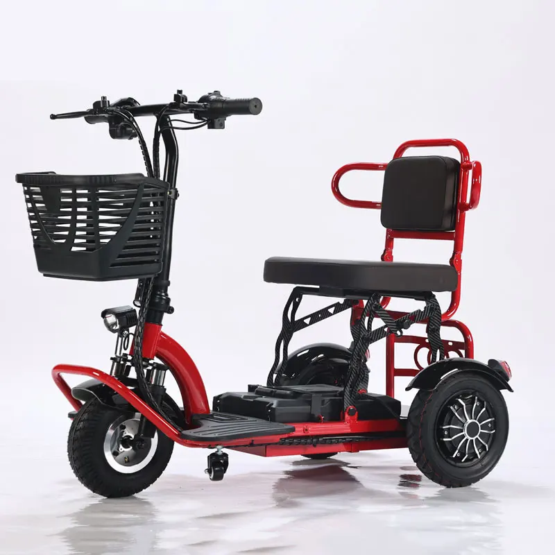 electric city bike Small three wheeled electric motorcycle three wheeled electric bicycle  wheelchair and scooter