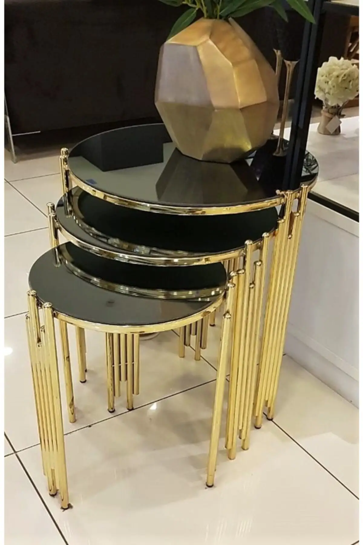 Piano 3 piece Zigon Coffee Table Set luxury coffee table