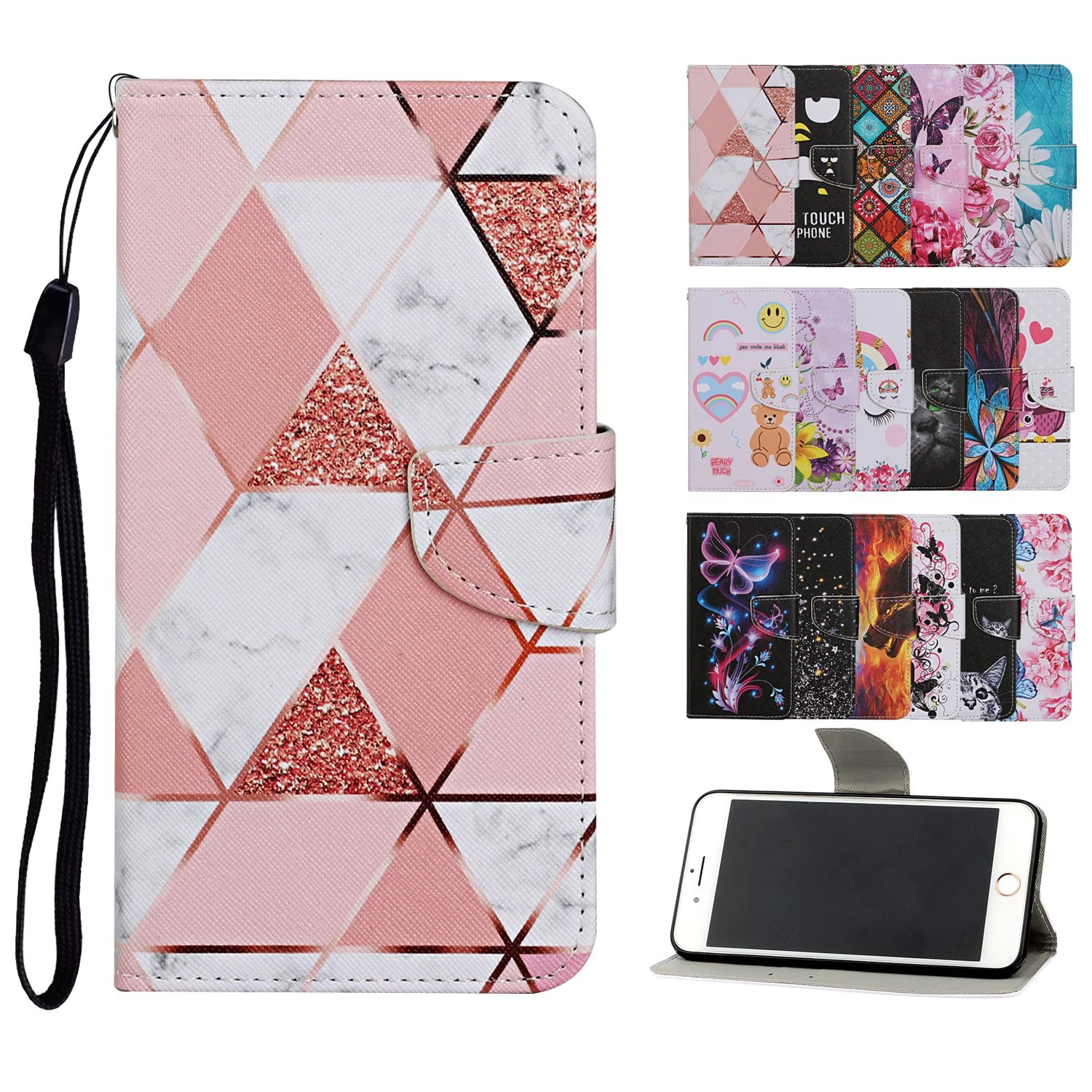 Capa Flip Leather Case On For Redmi Note 8 8T 9 9S 7 Pro Max 9A 9C 8A 7A 10 Phone Wallet Card Holder Stand Book Cover Coque