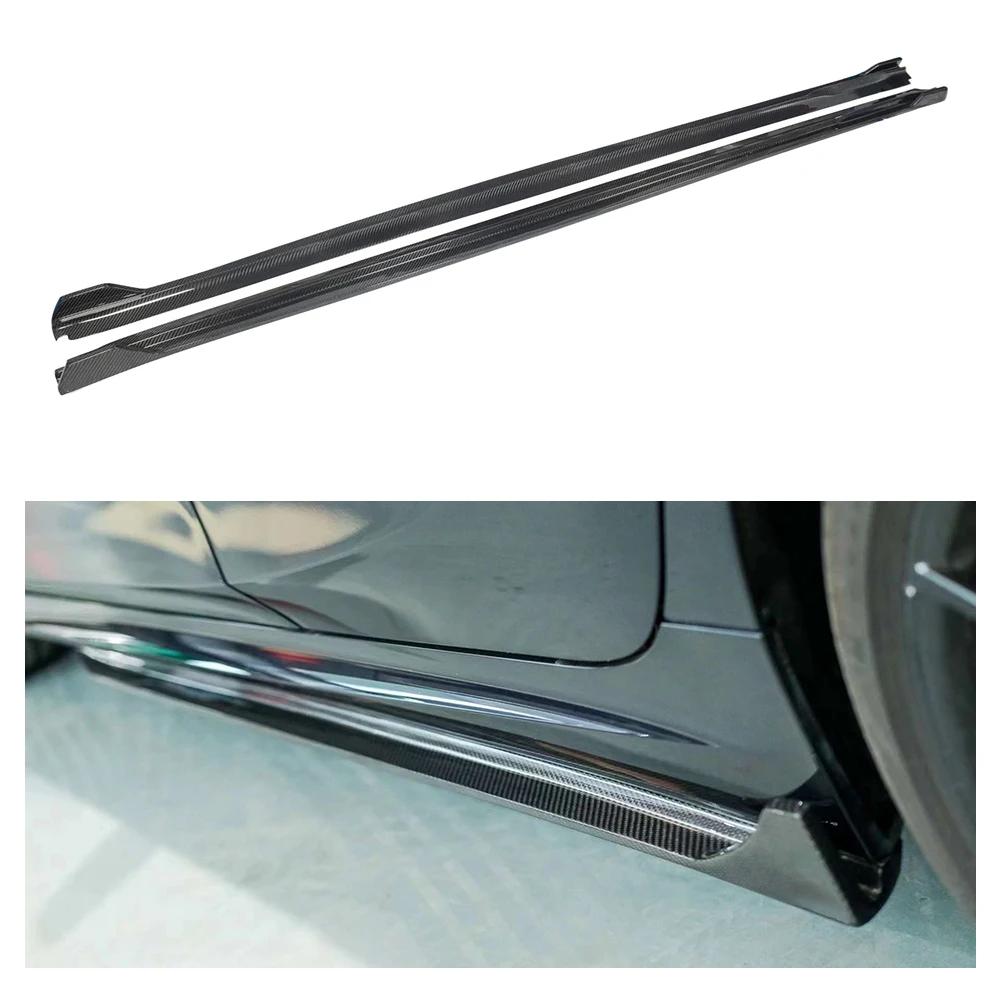 NEW OEM/ODM Dry Carbon Fiber Universal Car Side Skirts Extension for BMW 3 Series G20 G28 Body Kit