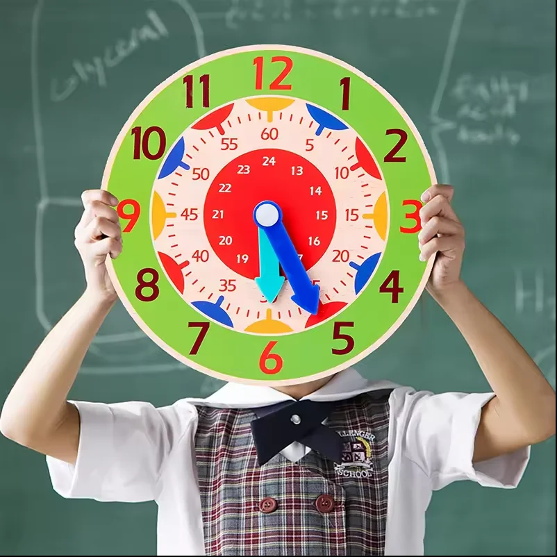 

Новые обучающие пособия по часов для начальной школы, часы для первого и 2-го класса, модель детского будильника, обучающая игрушка для малышей