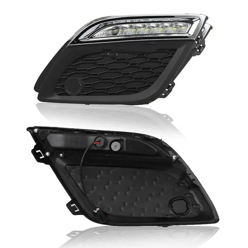 Car Daytime Running Light LED DRL Daylight With Dimmed Function Plating Style For Volvo XC60 2011-2013 Accessories