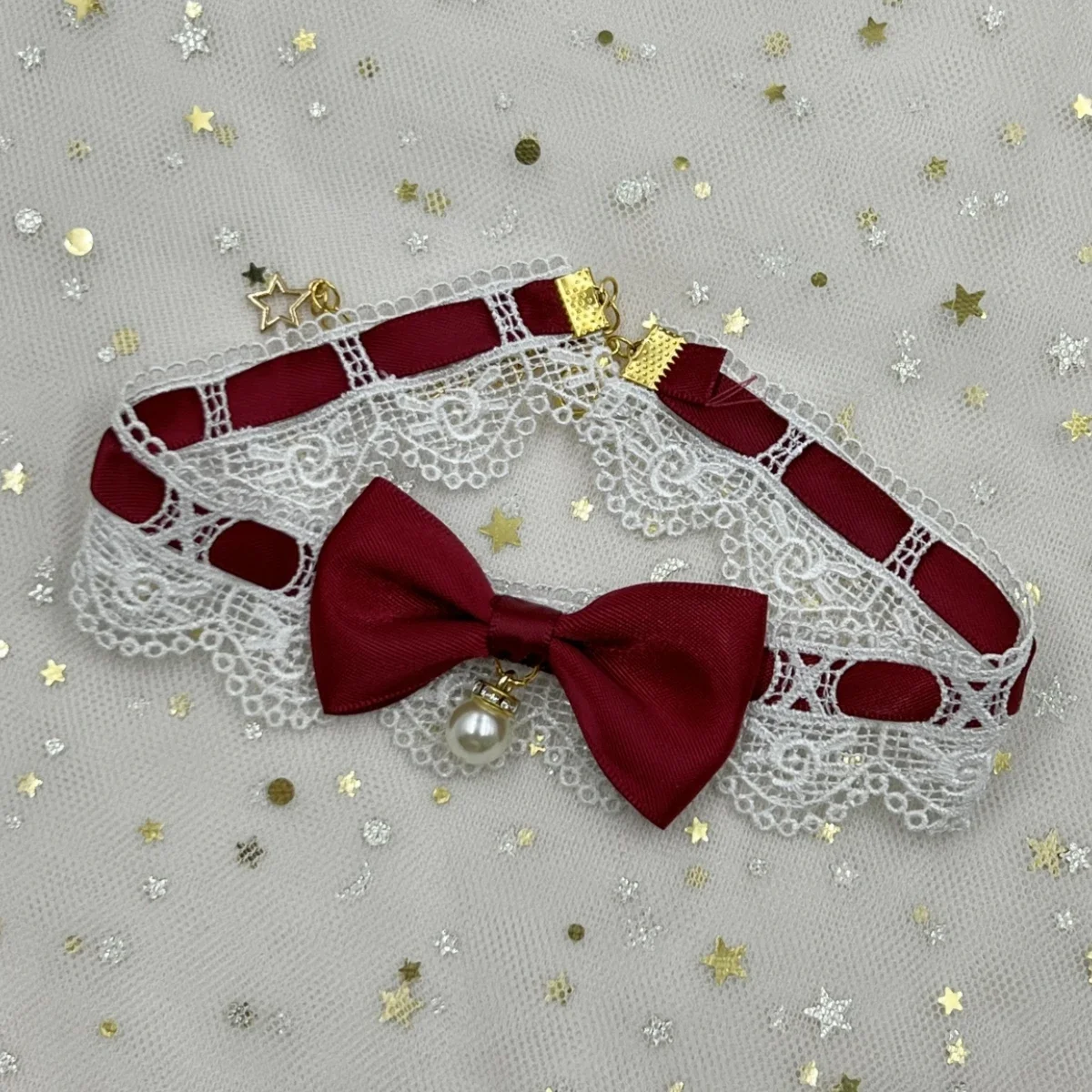 Collier ras du cou en dentelle noire avec pompon en cristal pour femmes et filles, style Boho, gothique victorien, Steampunk, bijoux d'Halloween, Loli foncé