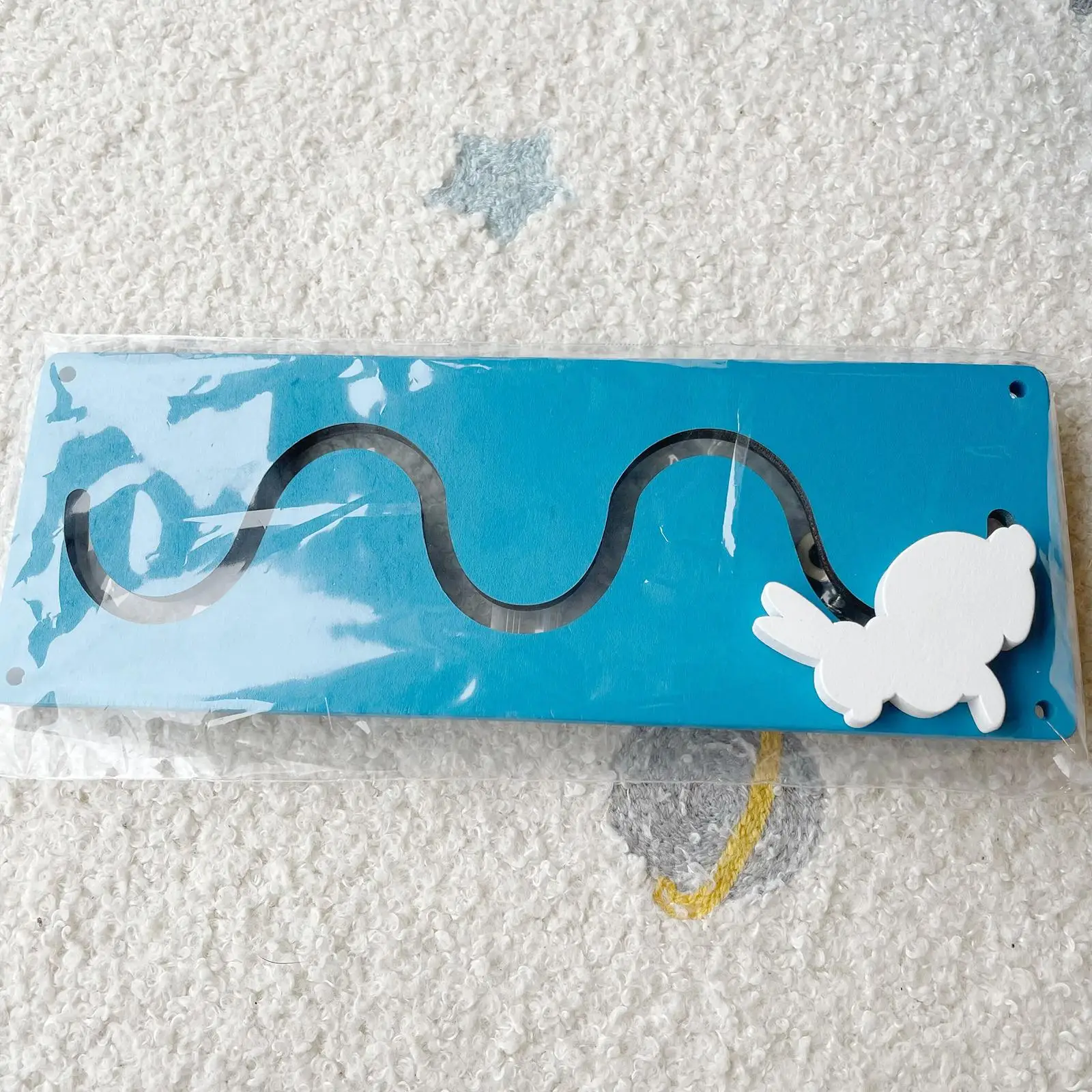 

Busy Board DIY Accessories Rabbit Walking Slide Rail Birthday Gifts Educational Teaching Aids Activity Board for Daycare Nursery