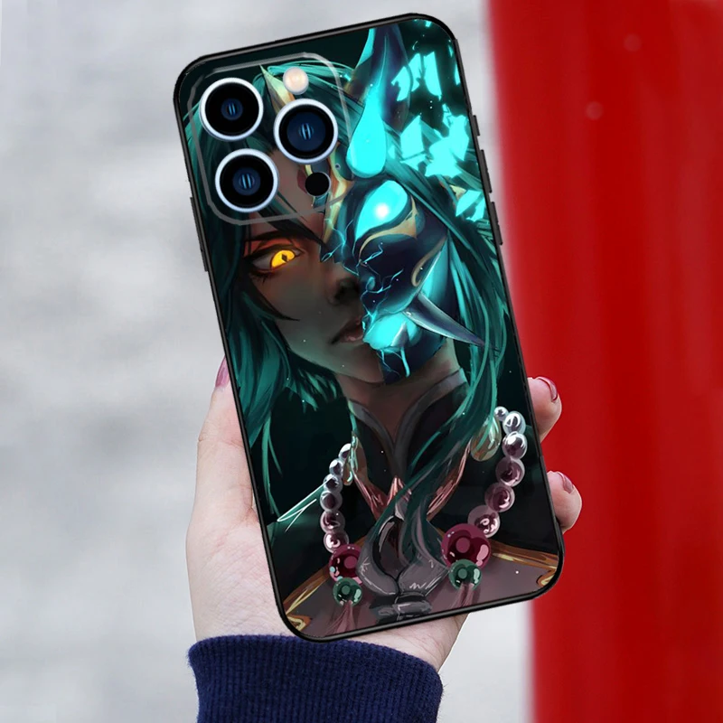 Xiao Genshin Impact Case For iPhone 15 14 XR X XS Max Plus SE2 11 12 13 16 Pro Max Cell Phone Cover Casing Coque