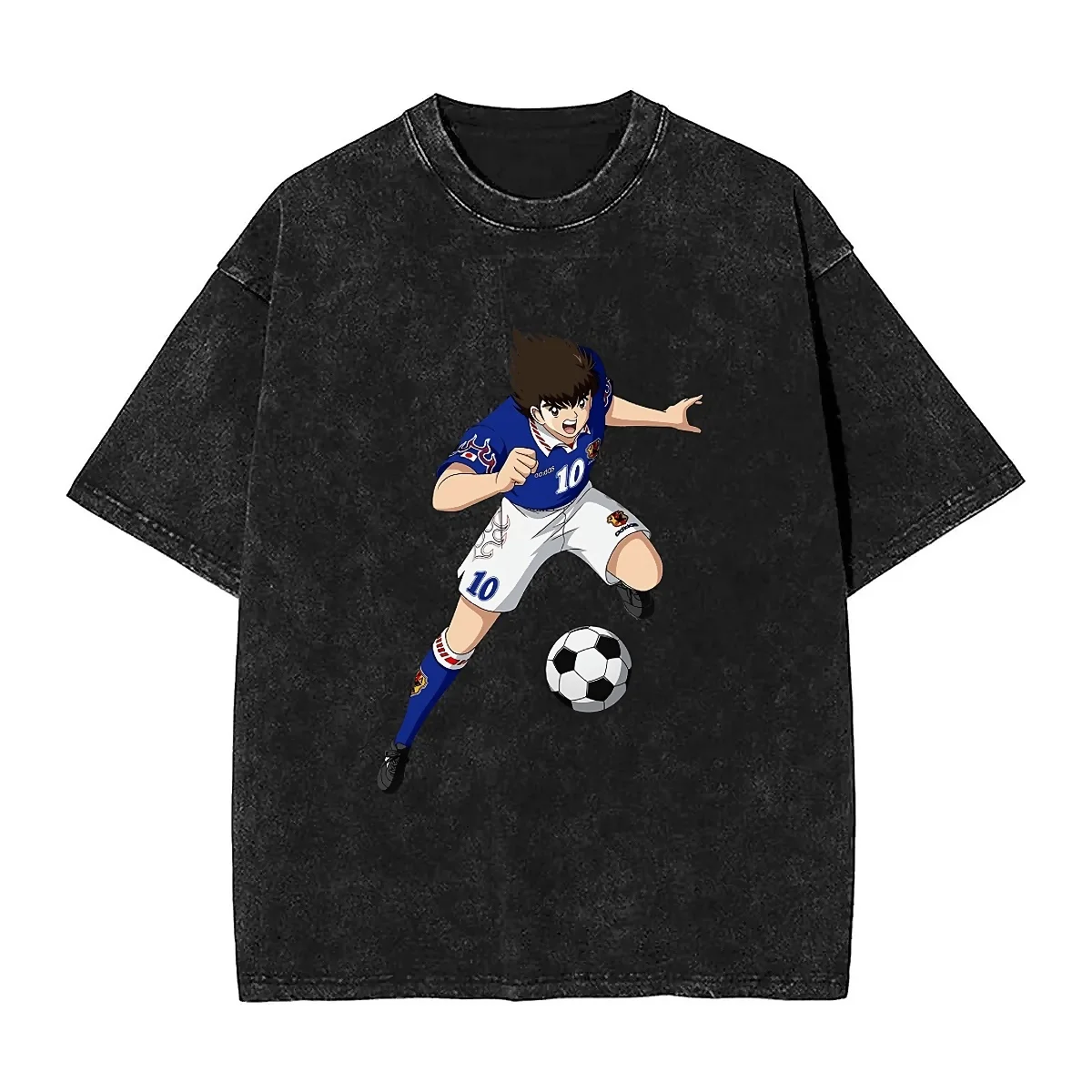 Captain Tsubasa Tiger Shot T-Shirt Cartoon Classic Harajuku T-Shirts Short Sleeve Vintage Tops Summer Casual Breathable Top Tees