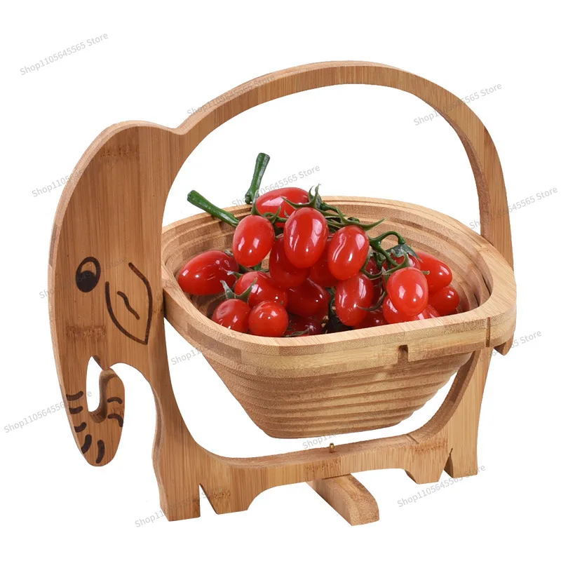 For Home ornaments, bamboo fruit plates, tea tables, living room ornaments, storage, insulation, bamboo and wood crafts