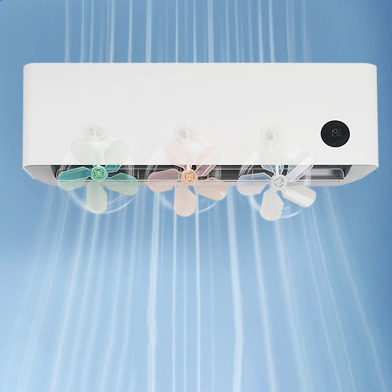 3 Pieces Air Conditioner Deflectors Air Conditioning Guide Fan Adjustable Women Wind Direction Baffles for Library Study Room
