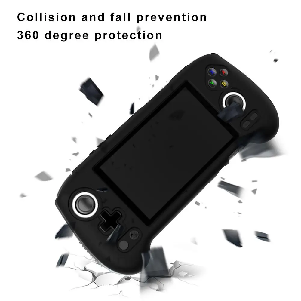 Custodia protettiva in silicone per console di gioco ANBERNIC RG556 Protezione anticaduta Semplice tinta unita